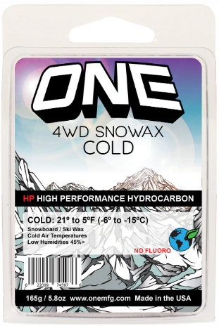 ONEBALL 4WD 165g Cold Temperatures Snowboard/Ski Wax 165g