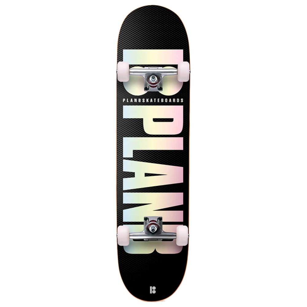 PLAN B OG Honeycomb Black 8.25" Complete Skateboard