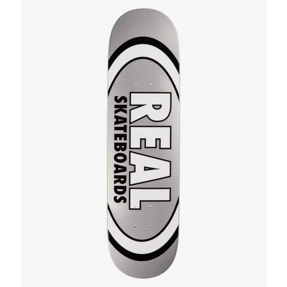 REAL SKATEBOARDS Classic Oval, White 8.38