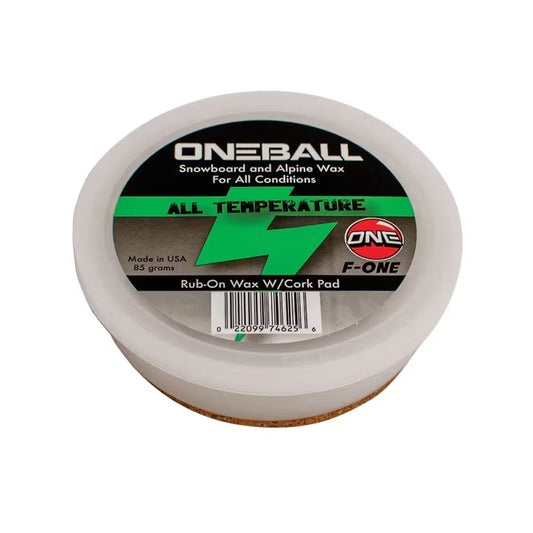 ONEBALL F1 Rub-On All Temperature Snowboard / Ski Wax 85g