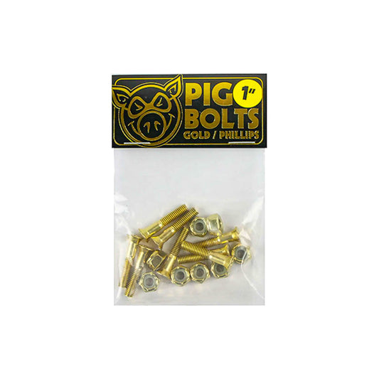 PIG Bolts 1" Hardware - Gold