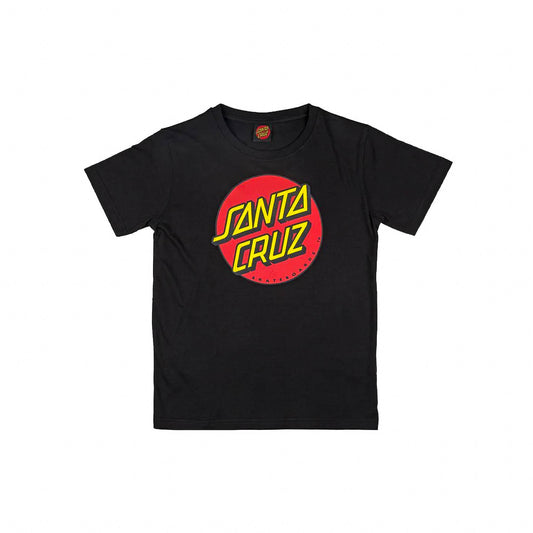 SANTA CRUZ Classic Dot Youth T-Shirt - Black