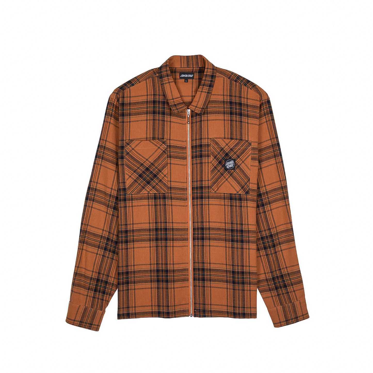 SANTA CRUZ Long Sleeve Shirt - Terracotta Check