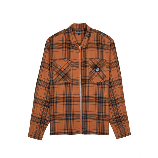 SANTA CRUZ Long Sleeve Shirt - Terracotta Check
