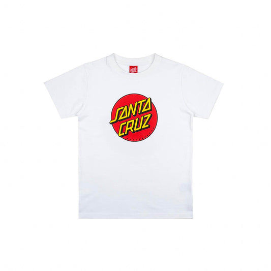 SANTA CRUZ Classic Dot Youth T-Shirt - White