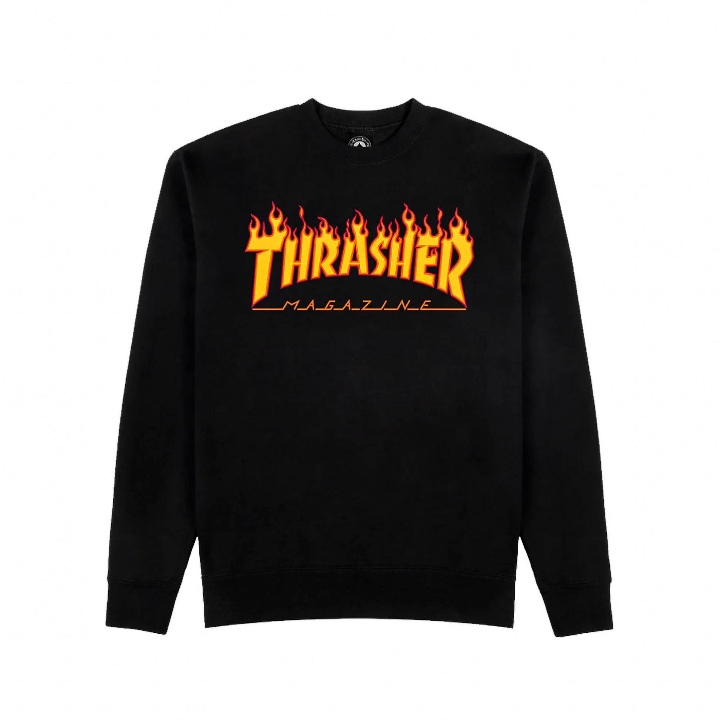 THRASHER Flame Crewneck - Black