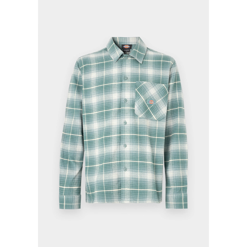 DICKIES Forest Check Shirt - Stormy Sea