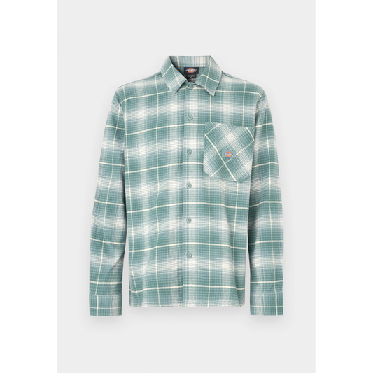 DICKIES Forest Check Shirt - Stormy Sea