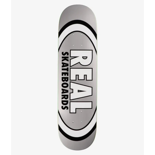 REAL SKATEBOARDS Classic Oval, White 8.38